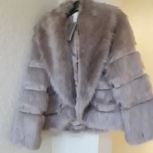 Never worn Faux fur jacket